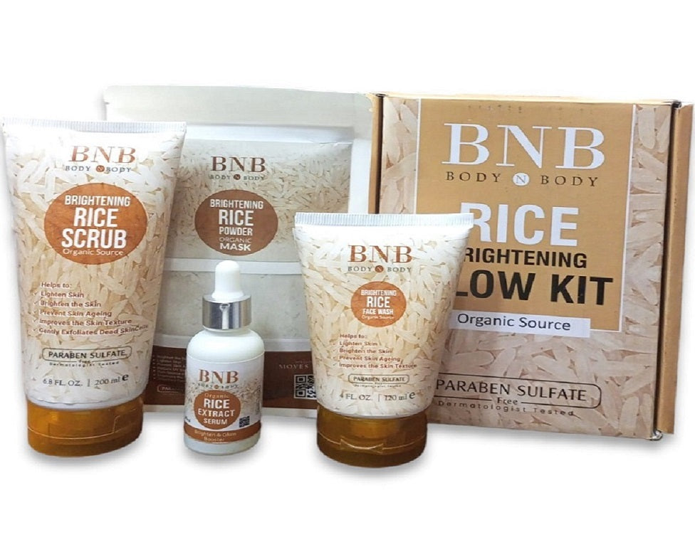 BNB Rice Brightening Glow Kit With Serum (100% Original)