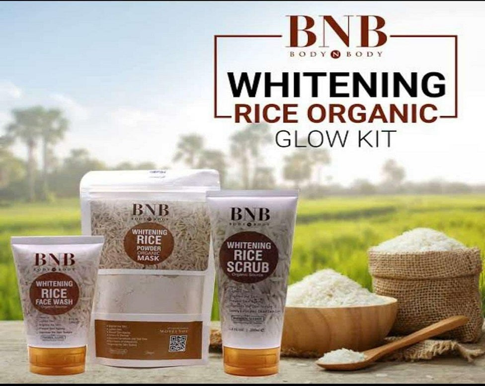 BNB Rice Brightening Glow Kit With Serum (100% Original)